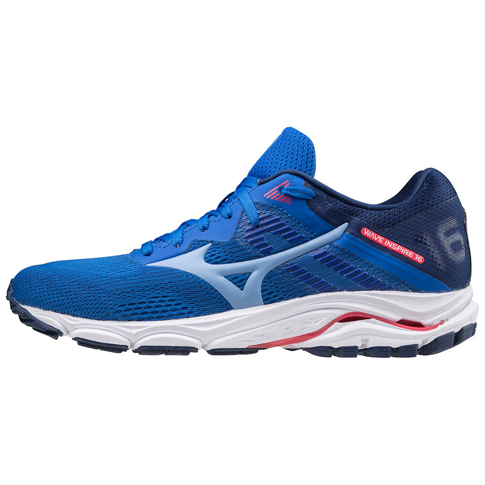 Mizuno Wave Inspire 16 - Bayan Koşu Ayakkabısı - Mavi Türkiye (ZKAOGL-147)